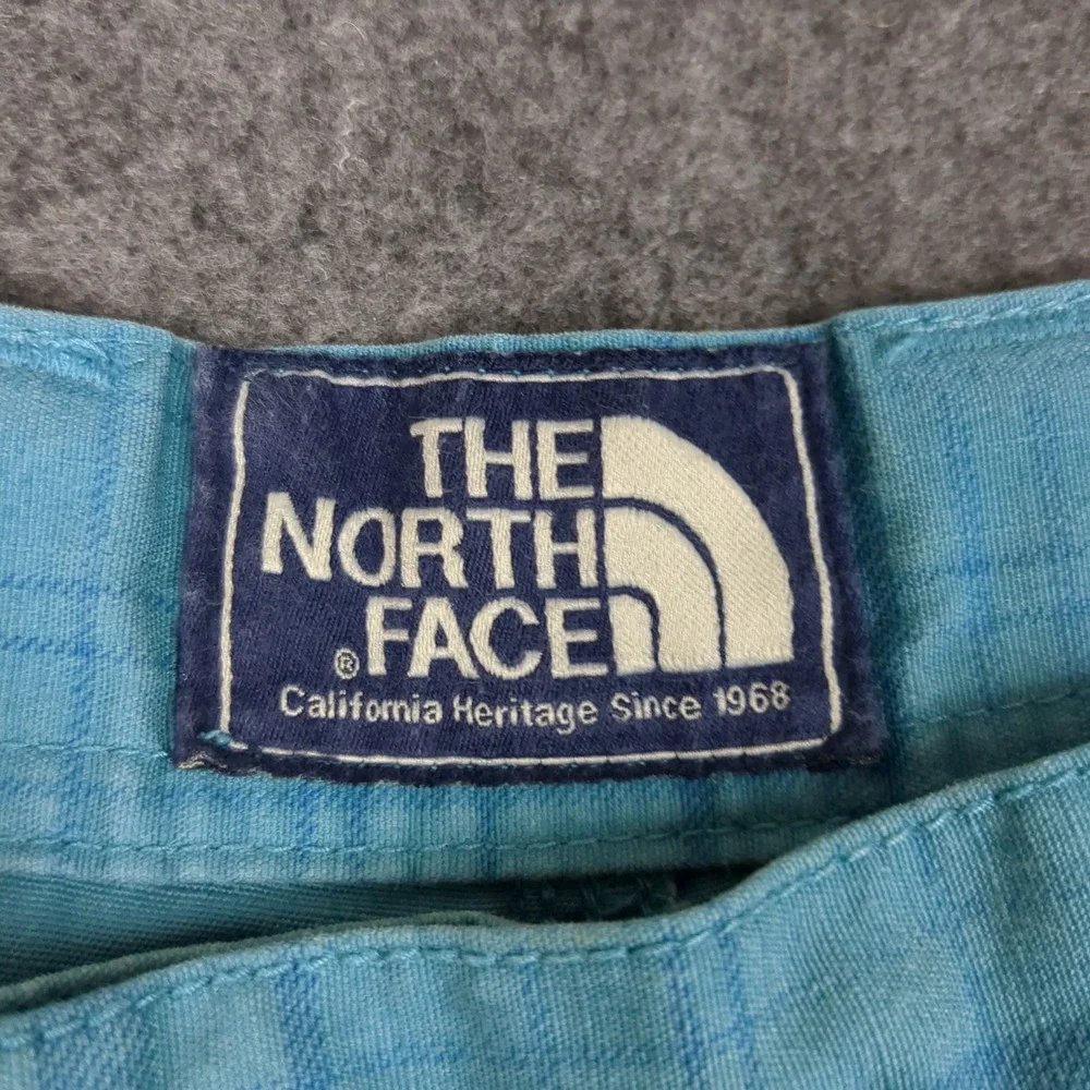 The North Face Cargo Shorts Plaid Blue Mens Size‎ 36 Regular California Heritage